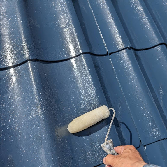 屋根クリヤー塗装　フッ素樹脂